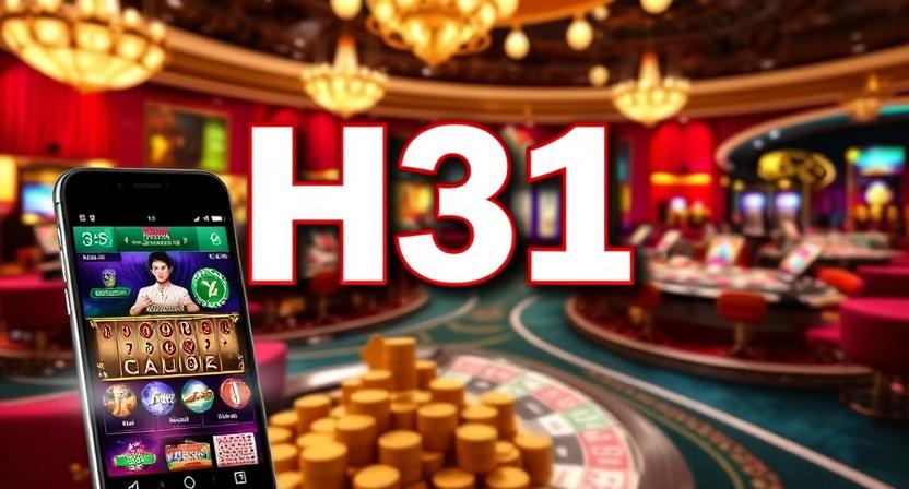 Mobile casino games and betting variety on H31 app